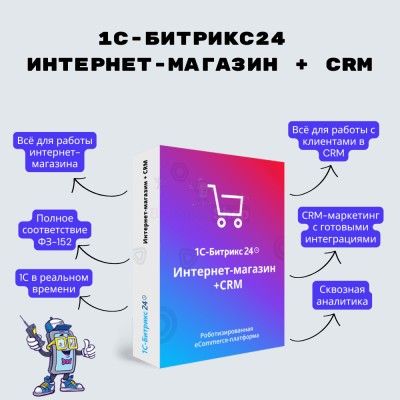 Программа для ЭВМ "1С-Битрикс24". Лицензия Интернет-магазин + CRM (12 мес.) - купить в Малиновке